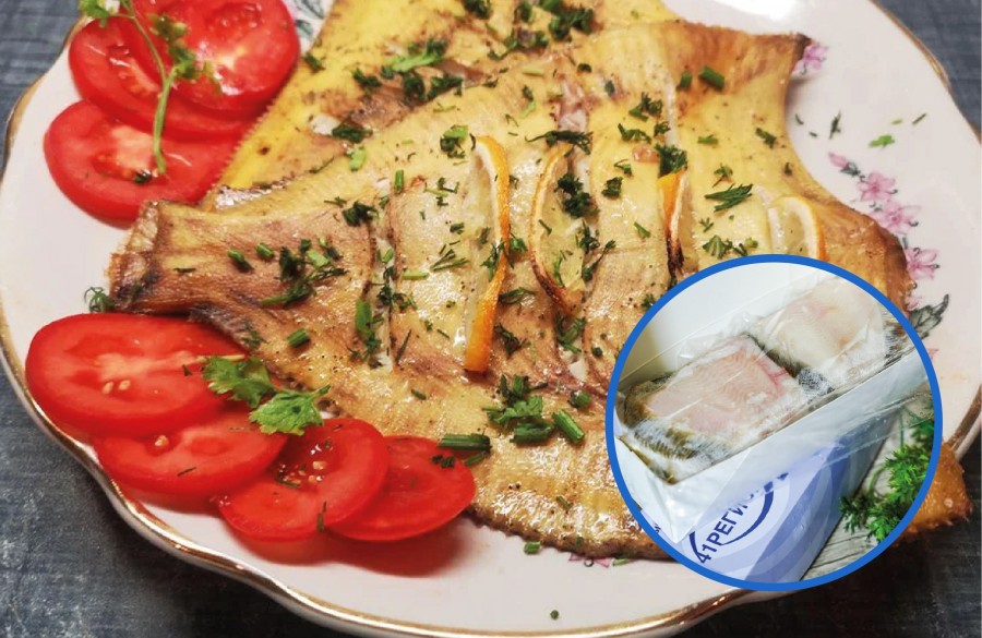 Камбала запечённая в духовке